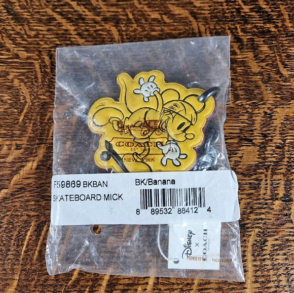 Coach x Disney Skateboard Mickey Mouse Bag Charm NWT - Picture 9 of 9